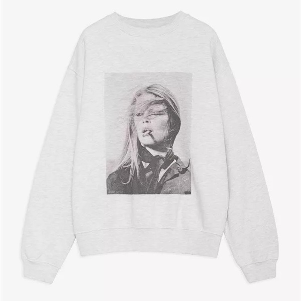 Anine Bing Terry O’Neill x Bridgette Bardot Crewneck Sweatshirt NWOT